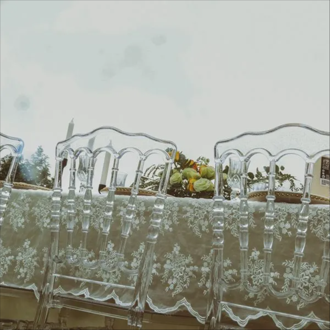 Clear Resin Napoleon Chair For Events