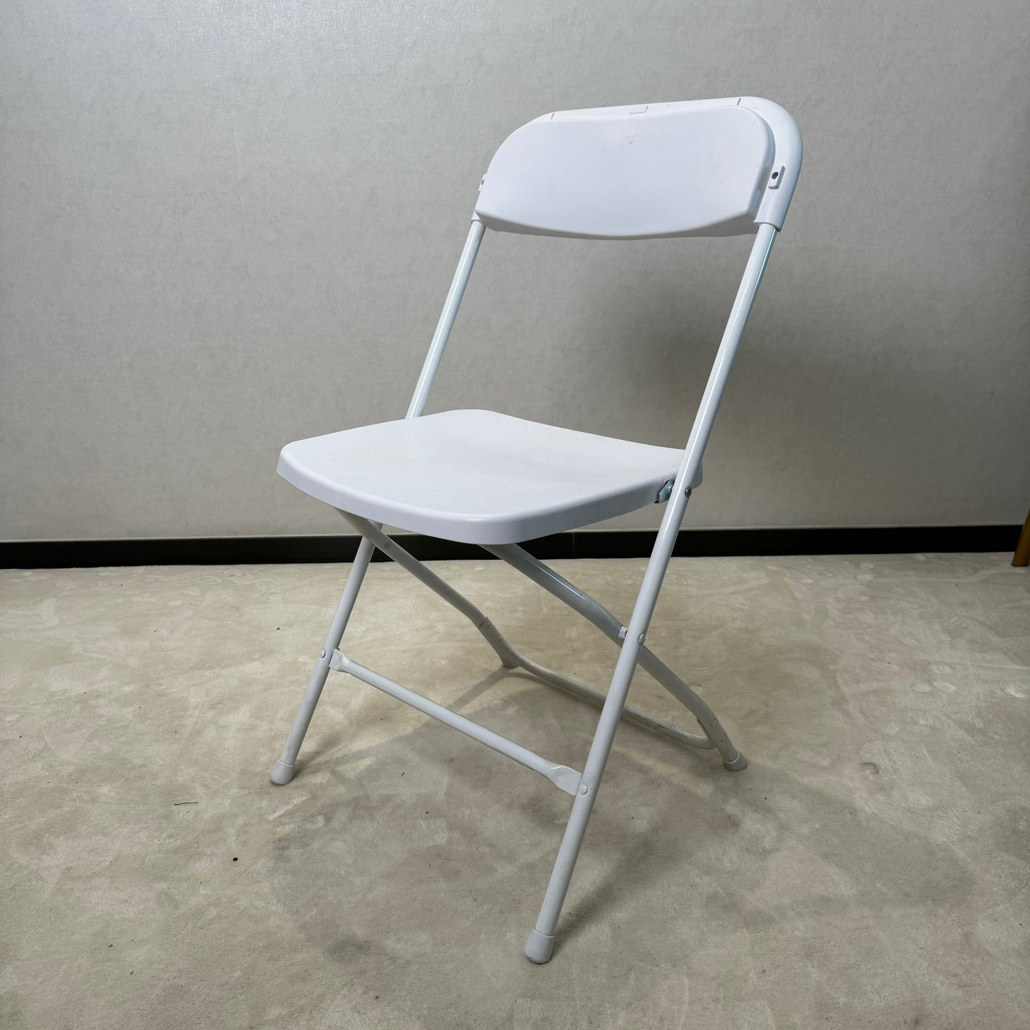 White Steel Poly Folding Chair For Events