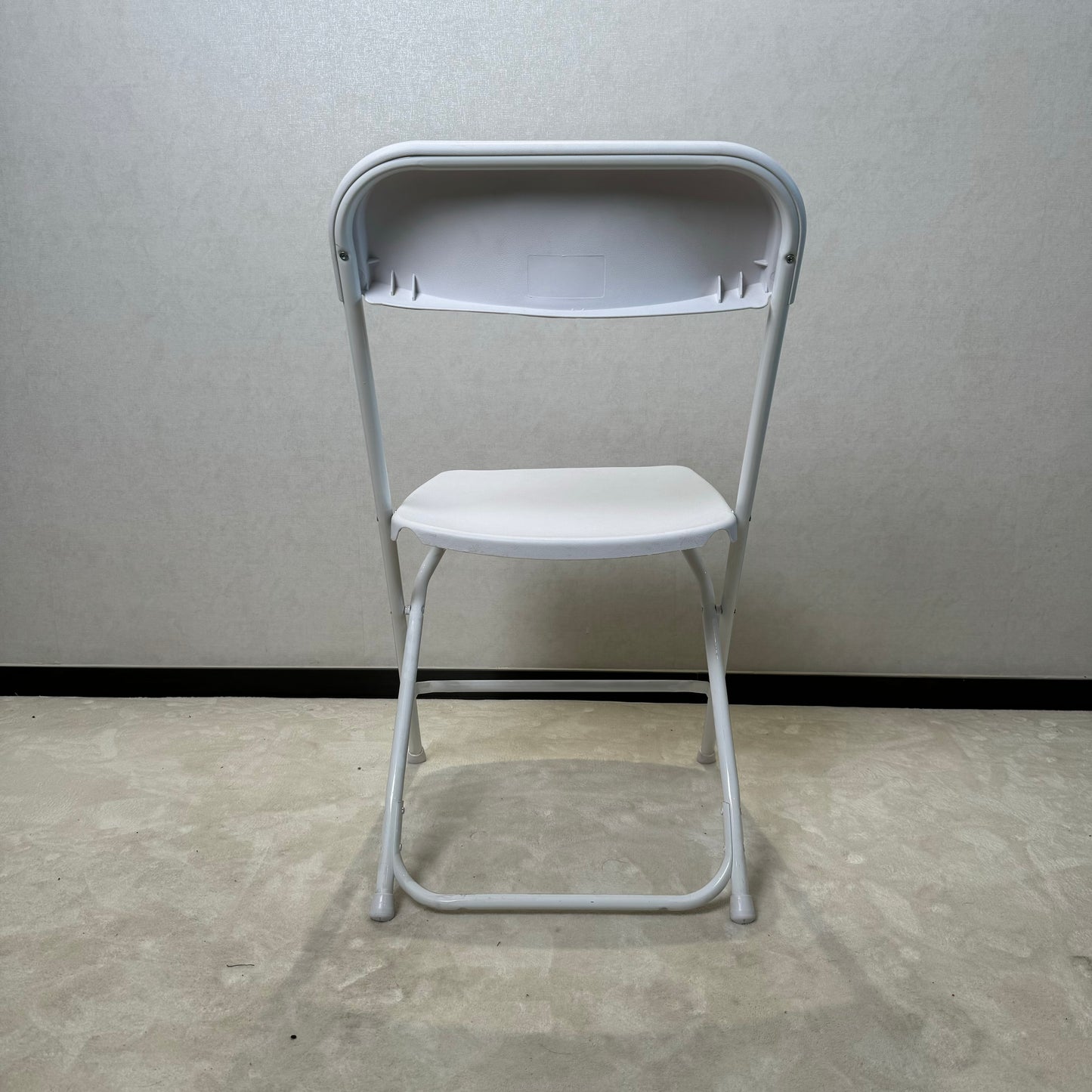 White Steel Poly Folding Chair For Events