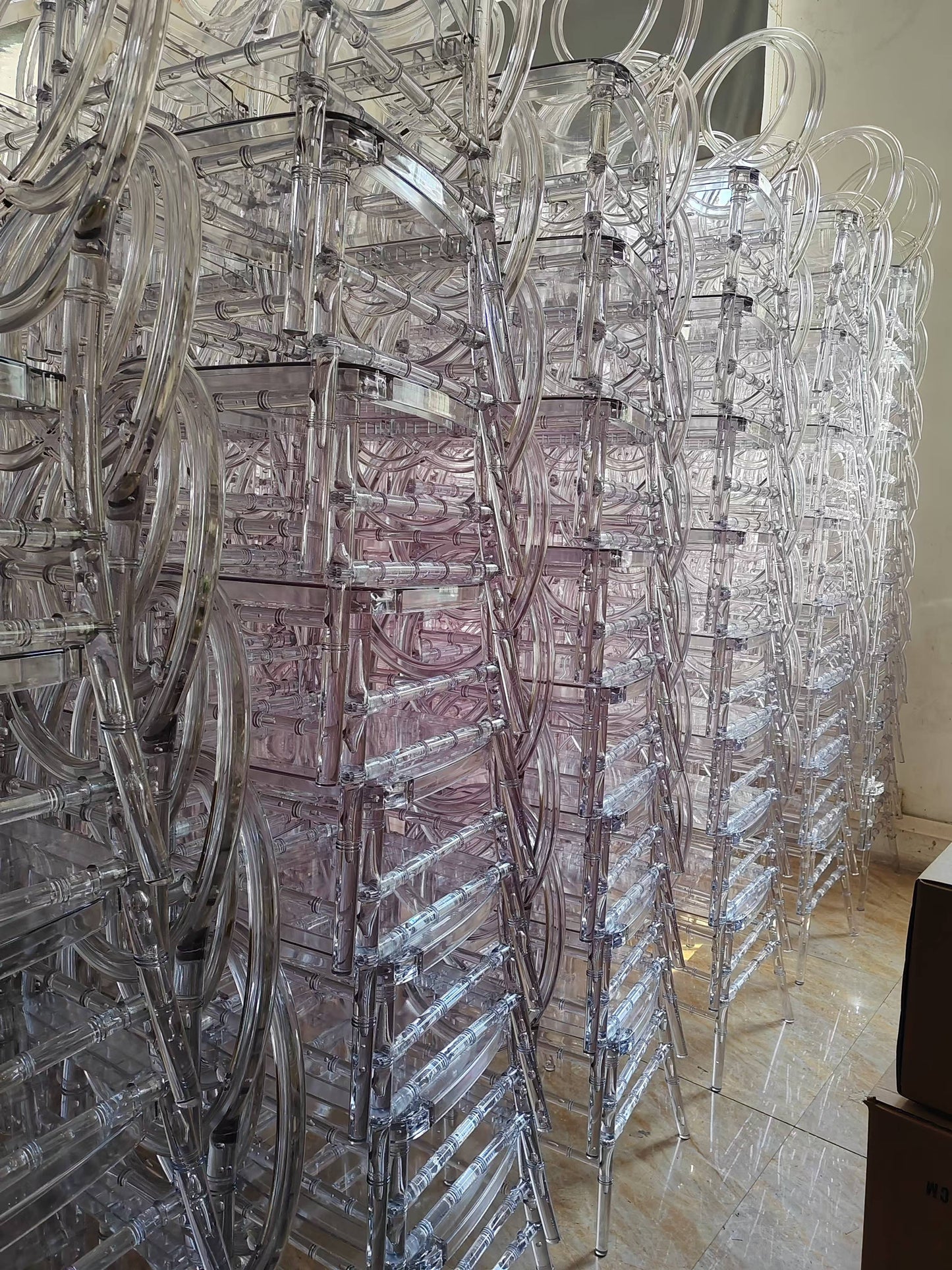 Clear Infinity Chair For Events – Cushion Included