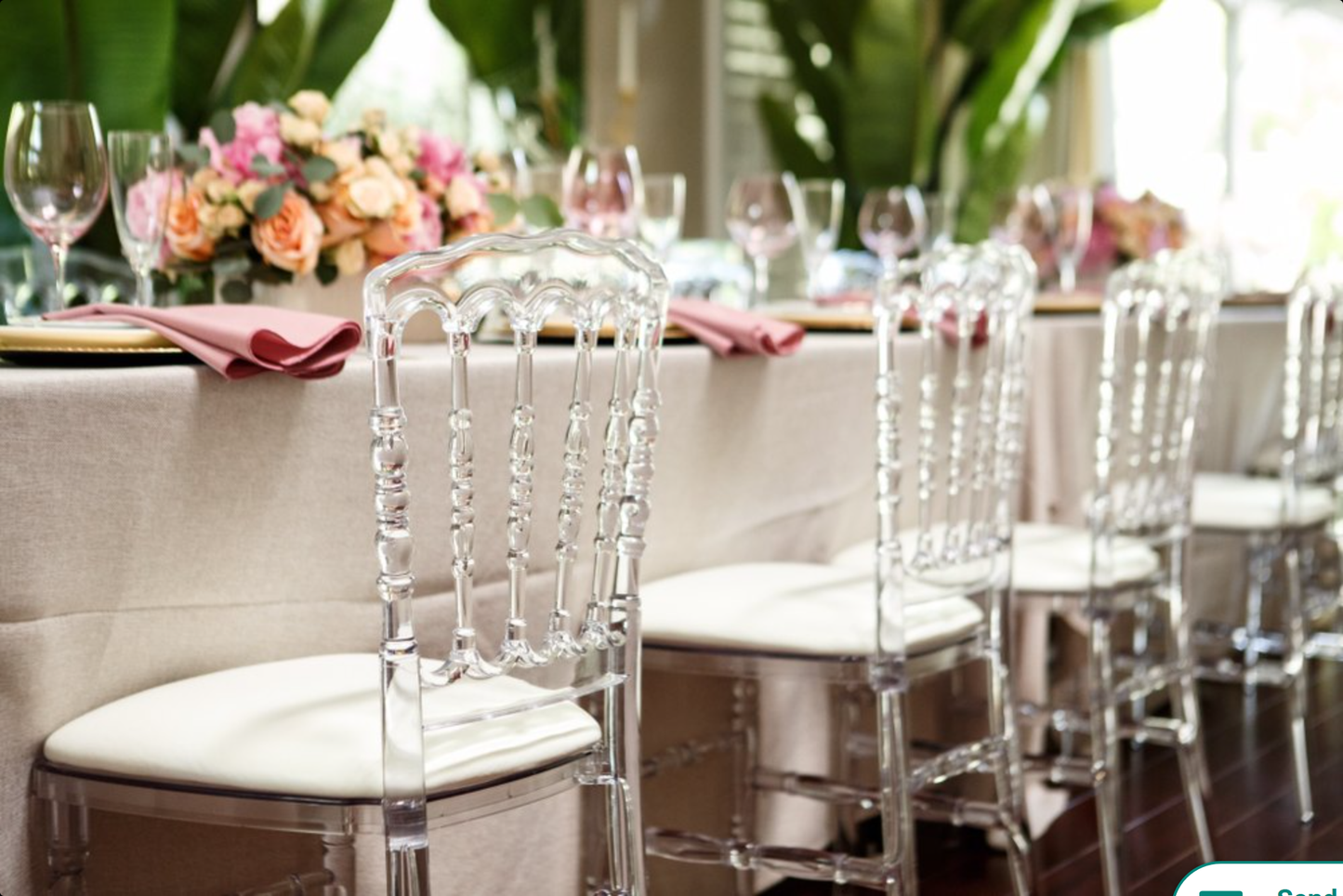 Clear Resin Napoleon Chair For Events