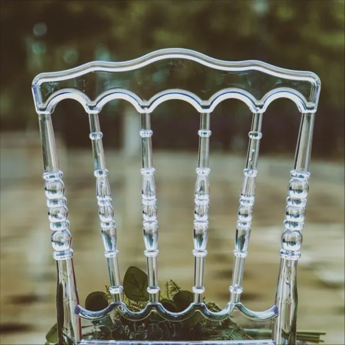 Clear Resin Napoleon Chair For Events