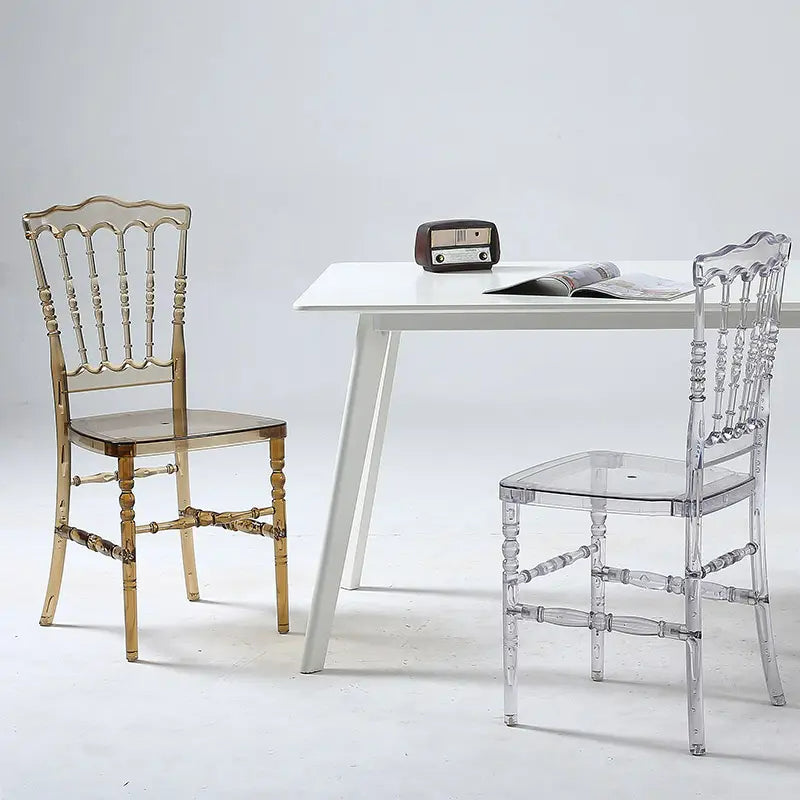 Clear Resin Napoleon Chair For Events