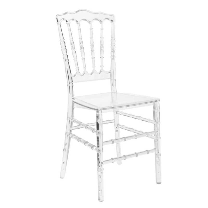 Clear Resin Napoleon Chair For Events
