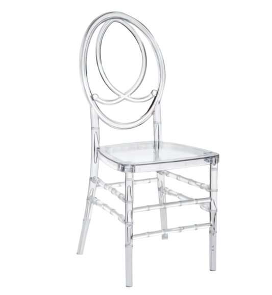 Clear Infinity Chair For Events – Cushion Included