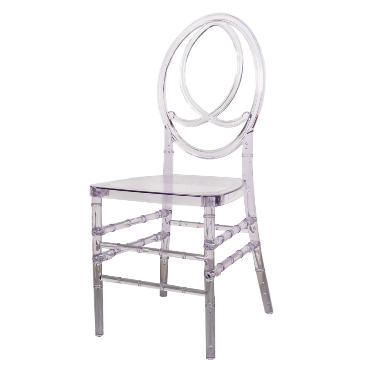 Clear Infinity Chair For Events – Cushion Included