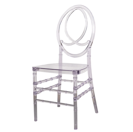 Clear Infinity Chair For Events – Cushion Included