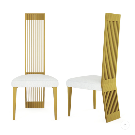 Gold Straight Back Chair For Events