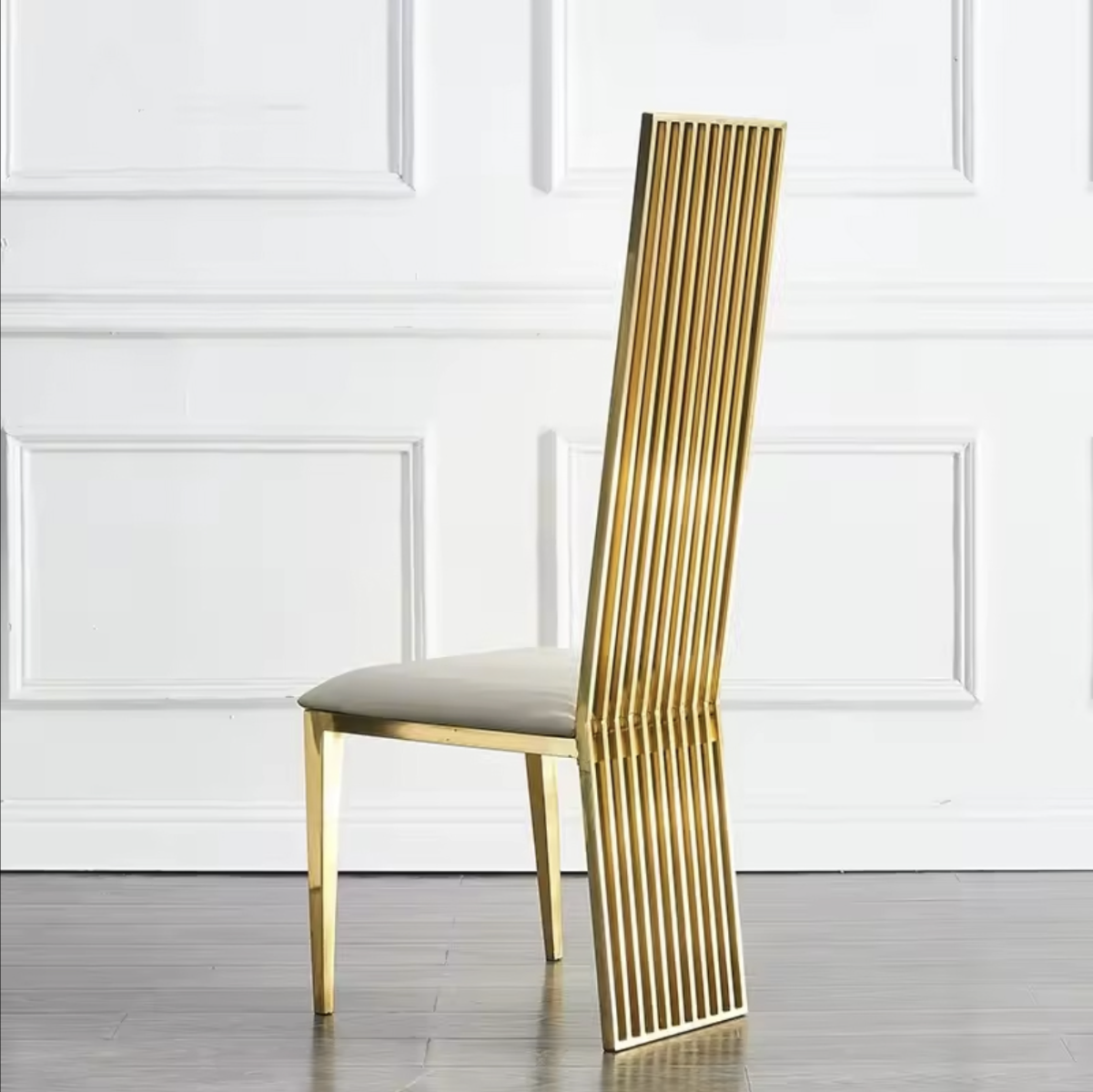 Gold Straight Back Chair For Events